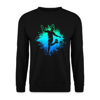 Football Enfants Football Garçons Hommes Football - Sweat-shirt Unisexe - noir - Devant - Alina (178cm) & Michal (187cm)
