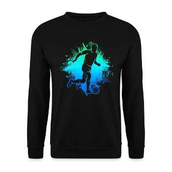 Football Football Hommes Garçons Football Enfants - Sweat-shirt Unisexe - noir - Devant - Alina (178cm) & Michal (187cm)