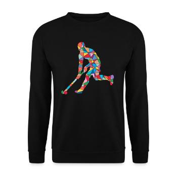 Hockey sur gazon Joueurs de hockey Hommes Enfants Hockey - Sweat-shirt Unisexe - noir - Devant - Alina (178cm) & Michal (187cm)