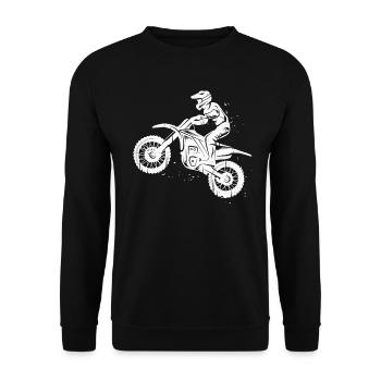 Dirt Biker Dirt Bike Enfants Garçons Motocross Hommes - Sweat-shirt Unisexe - noir - Devant - Alina (178cm) & Michal (187cm)