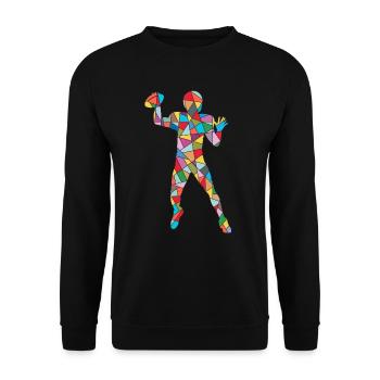 Football américain Joueurs de football Football masculin - Sweat-shirt Unisexe - noir - Devant - Alina (178cm) & Michal (187cm)