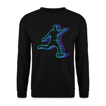 Football vintage enfants football garçons football - Sweat-shirt Unisexe - noir - Devant - Alina (178cm) & Michal (187cm)