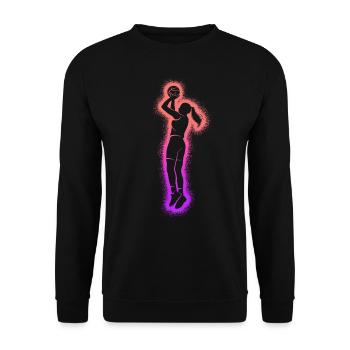 Basketball Femmes Enfants Basketball Filles - Sweat-shirt Unisexe - noir - Devant - Alina (178cm) & Michal (187cm)