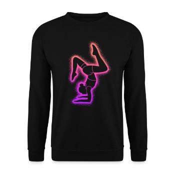 Gymnaste Gymnastique Équilibre sur les mains Femmes Filles Gymnastique - Sweat-shirt Unisexe - noir - Devant - Alina (178cm) & Michal (187cm)