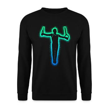 Gymnastics Gymnastics Ring Gymnastics Men Boys Gymnastics - Unisex Sweatshirt - black - Front - Alina (178cm) & Michal (187cm)