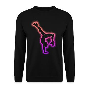 patin à roulettes enfants patinage à roulettes femmes patins à roulettes - Sweat-shirt Unisexe - noir - Devant - Alina (178cm) & Michal (187cm)