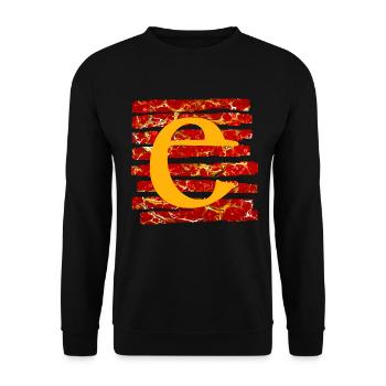 strips e 232 e - Unisex Sweatshirt - black - Front - Alina (178cm) & Michal (187cm)