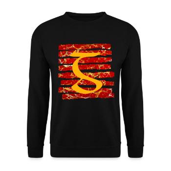 Bandes E 232 g - Sweat-shirt Unisexe - noir - Devant - Alina (178cm) & Michal (187cm)