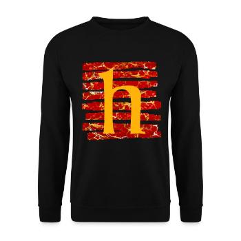 Bandes E 232 h - Sweat-shirt Unisexe - noir - Devant - Alina (178cm) & Michal (187cm)