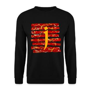 Bandes E 232 J - Sweat-shirt Unisexe - noir - Devant - Alina (178cm) & Michal (187cm)