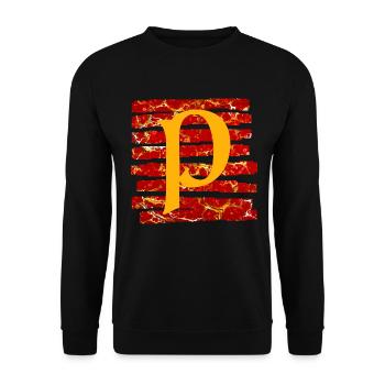 Bandes E 232 P - Sweat-shirt Unisexe - noir - Devant - Alina (178cm) & Michal (187cm)