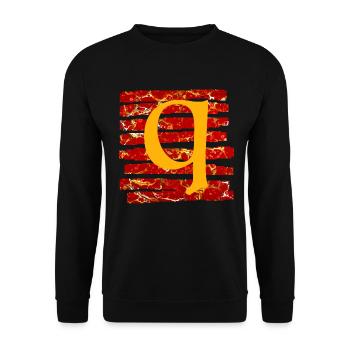 Bande E 232 Q - Sweat-shirt Unisexe - noir - Devant - Alina (178cm) & Michal (187cm)