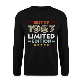 Retro 1963 Vintage Gift 61st Birthday 61 Years - Unisex Sweatshirt - black - Front - Alina (178cm) & Michal (187cm)