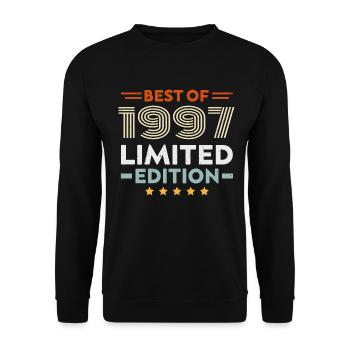 Retro 1997 Vintage Cadeau 27e Anniversaire 27 Ans - Sweat-shirt Unisexe - noir - Devant - Alina (178cm) & Michal (187cm)