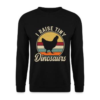 Chicken Farmer Farming Farm Chicken Lover - Unisex Sweatshirt - black - Front - Alina (178cm) & Michal (187cm)