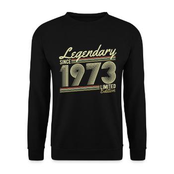 Legendary since 1973 - Unisex Sweatshirt - black - Front - Alina (178cm) & Michal (187cm)