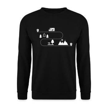 Campeur - Sweat-shirt Unisexe - noir - Devant - Alina (178cm) & Michal (187cm)