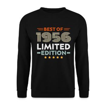 Retro 1956 Vintage Gift 68th Birthday 68 Years - Unisex Sweatshirt - black - Front - Alina (178cm) & Michal (187cm)