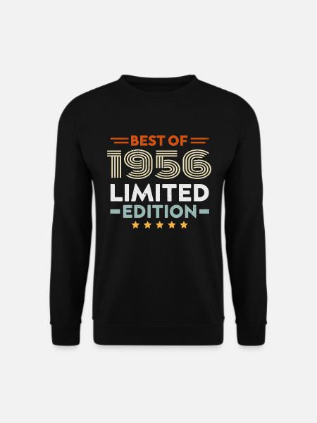 Retro 1956 Vintage Geschenk 68. Geburtstag 68 Jahre - Unisex Pullover - Schwarz