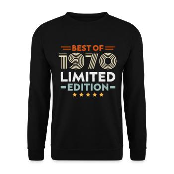 Retro 1963 Vintage Gift 61st Birthday 61 Years - Unisex Sweatshirt - black - Front - Alina (178cm) & Michal (187cm)