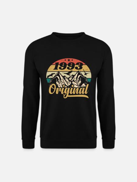 Original 1993 Vintage Anniversaire Cadeau 1993 - Sweat-shirt Unisexe - noir