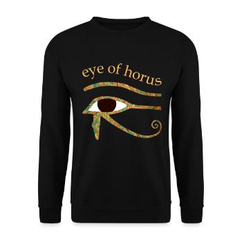 horusauge e 95 - Unisex Pullover - Schwarz - Vorne - Alina (178cm) & Michal (187cm)
