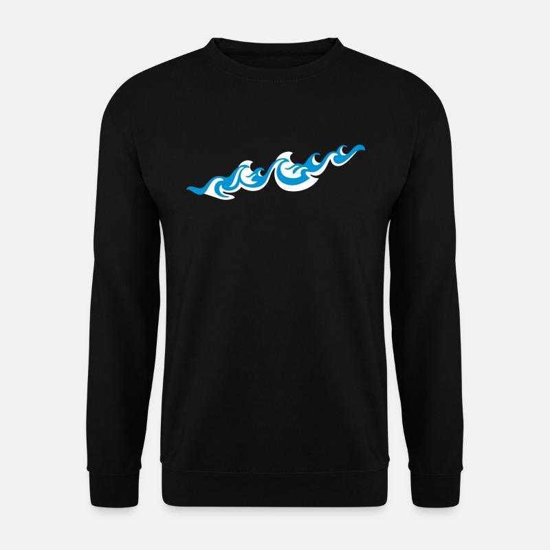 Waves 2C - Unisex Pullover - Schwarz