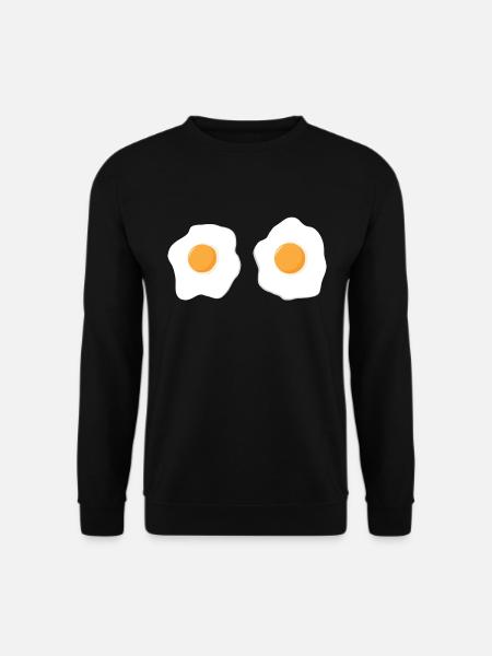 two fried eggs - Unisex Sweatshirt - black