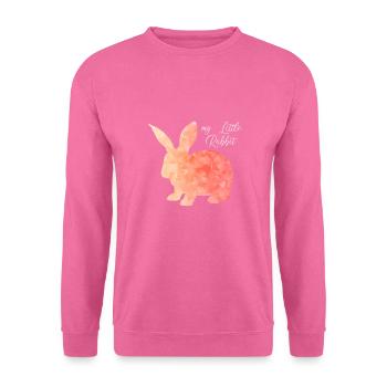 Lapin lapin abstrait - Sweat-shirt Unisexe - rose - Devant