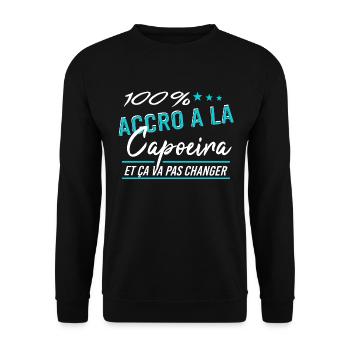Capoeira - Sweat-shirt Unisexe - noir - Devant - Alina (178cm) & Michal (187cm)