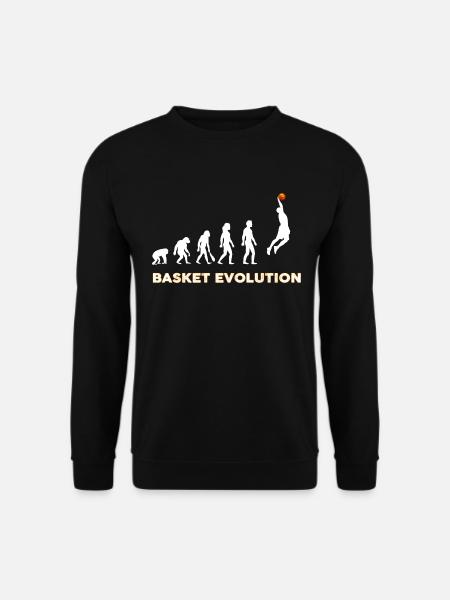 Basketball evolution Dunk - Unisex Sweatshirt - black