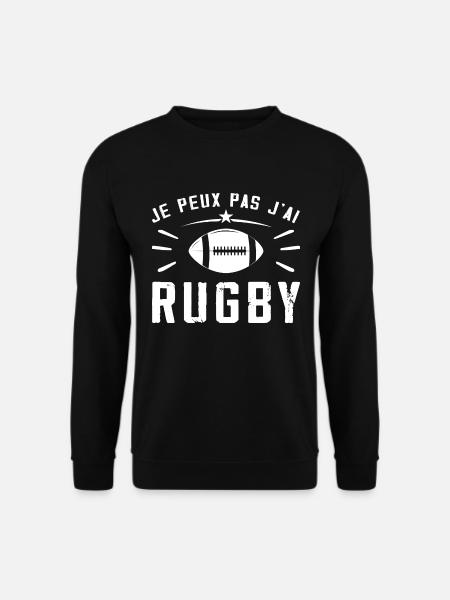 I can't I rugby - Unisex Sweatshirt - black