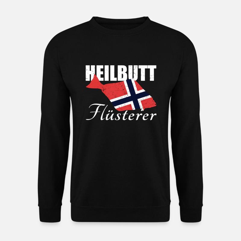 Heilbutt Flüsterer - Unisex Pullover - Schwarz