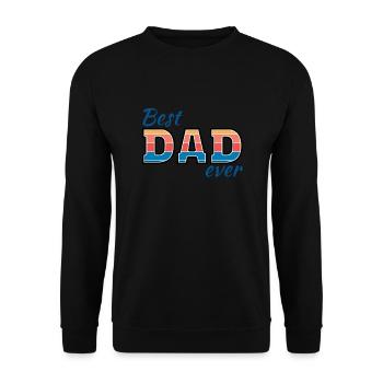 Best Dad Always Father's Day Man Christmas - Unisex Sweatshirt - black - Front - Alina (178cm) & Michal (187cm)