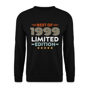 Retro 1999 Vintage Gift 25th Anniversary 25th Anniversary - Unisex Sweatshirt - black - Front - Alina (178cm) & Michal (187cm)