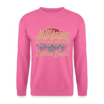Vintage 2000 - 24th Anniversary Gift - Unisex Sweatshirt - pink - Front