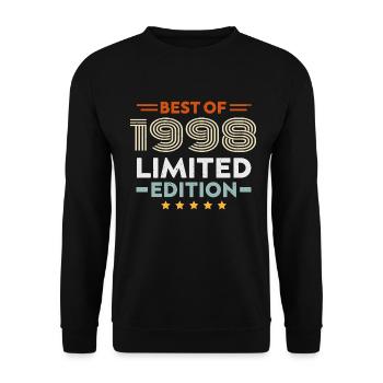 Retro 1998 Vintage Cadeau 26e Anniversaire 26 Ans - Sweat-shirt Unisexe - noir - Devant - Alina (178cm) & Michal (187cm)