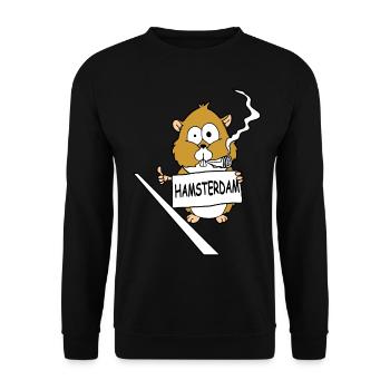 Hamsterdam - Unisex Pullover - Schwarz - Vorne - Alina (178cm) & Michal (187cm)
