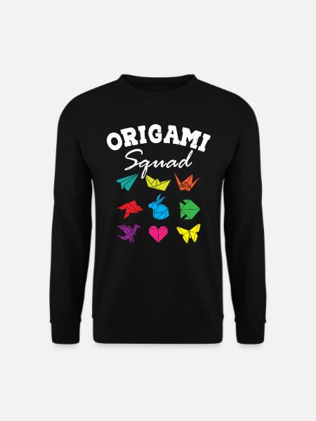 Origami Squad - Unisex Pullover - Schwarz