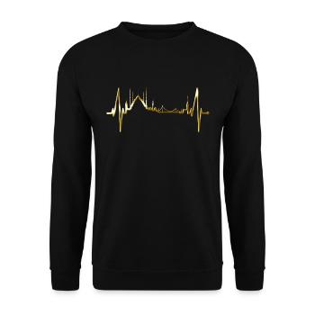 Istanbul Skyline Heartbeat Turquie J’aime Türkiye - Sweat-shirt Unisexe - noir - Devant - Alina (178cm) & Michal (187cm)