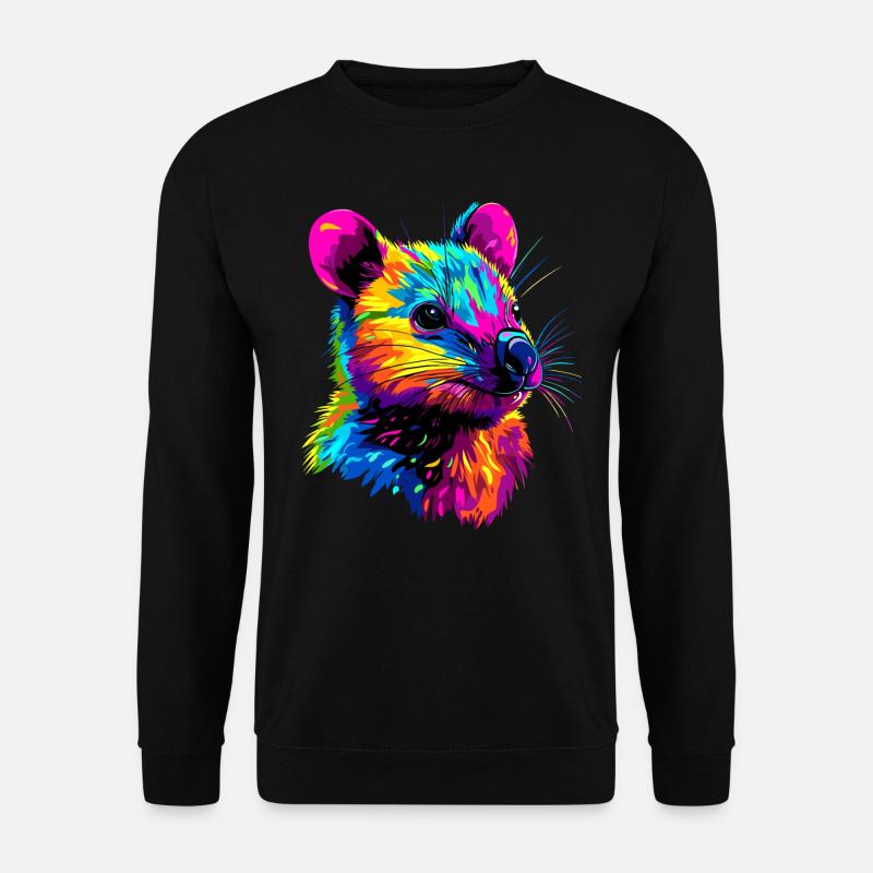 Quokka Be Quokka Happy Bunt Australien Quokkas - Unisex Pullover - Schwarz