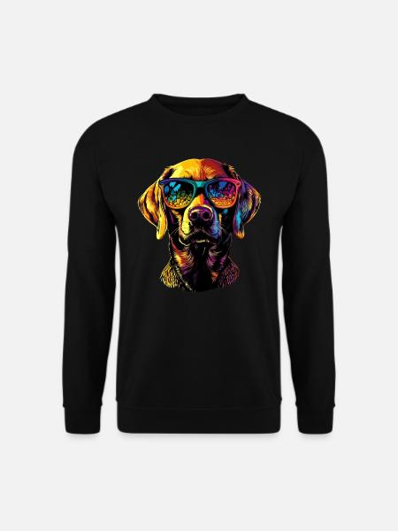Labrador Retriever Hund Liebe Junge Süße Labradore - Unisex Pullover - Schwarz