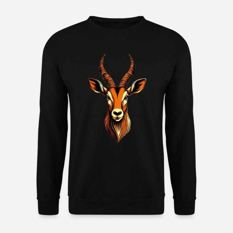 Antilope Kudu Gazelle Afrika Serengeti Antilopen - Unisex Pullover - Schwarz