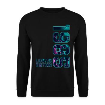 1985 Vintage Edition Limitée - Sweat-shirt Unisexe - noir - Devant - Alina (178cm) & Michal (187cm)