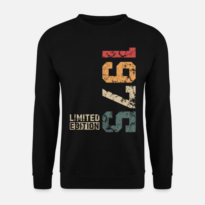 1975 Jahrgang Limited Edition - Unisex Pullover - Schwarz
