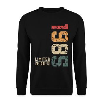 1985 Vintage Edition Limitée - Sweat-shirt Unisexe - noir - Devant - Alina (178cm) & Michal (187cm)