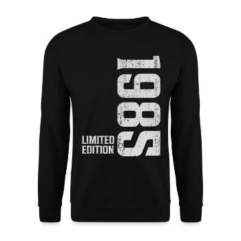 1985 Vintage Edition Limitée - Sweat-shirt Unisexe - noir - Devant - Alina (178cm) & Michal (187cm)
