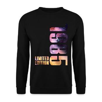 1985 Vintage Born Edition Limitée - Sweat-shirt Unisexe - noir - Devant - Alina (178cm) & Michal (187cm)