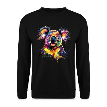 Koala Bear Australia Koala Bear Cute Koala Bears - Unisex Sweatshirt - black - Front - Alina (178cm) & Michal (187cm)