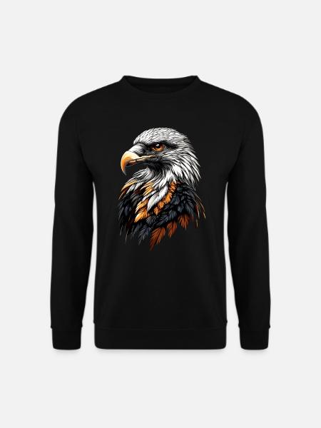 Geier Greifvogel Aasgeier Vulture Süßer Geier - Unisex Pullover - Schwarz